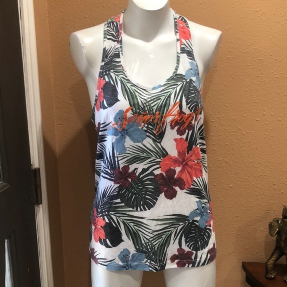 Senor frogs cancun mexico Hawaiian tank top